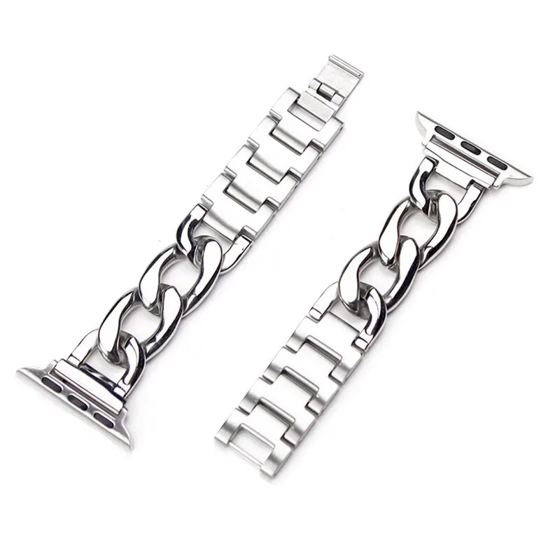 Metallic Chain Strap for Apple Watch Band 45mm 41 38 49 46 40 42 44mm Watchband for IWatch Series 12 11 10 9 SE 4 5 6 7 8 Ultra
