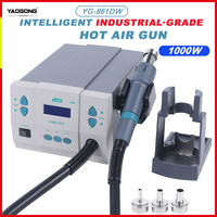 YaoGong 861DW Intelligent Hot Air Gun Desoldering Station High Power 1000W Large Air Volume High-Precision Electronics Repair