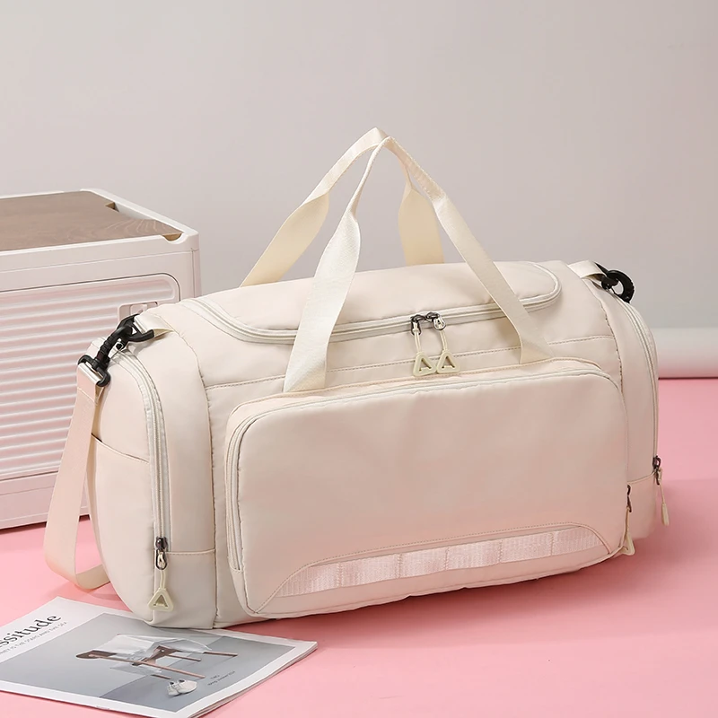 

Carry On Travel Handbag Dry Wet Backpack Outdoor Casual Swimming Yoga Training Shoulder Bag with Shoes Pocket Large Fitness Bags