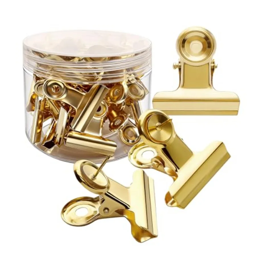 

30Pcs Push Pins Clips Upgraded Thumb Tacks with Metal Clips for Cork Board No Hole Paper Clips Cork Board Tacks for Office Scho