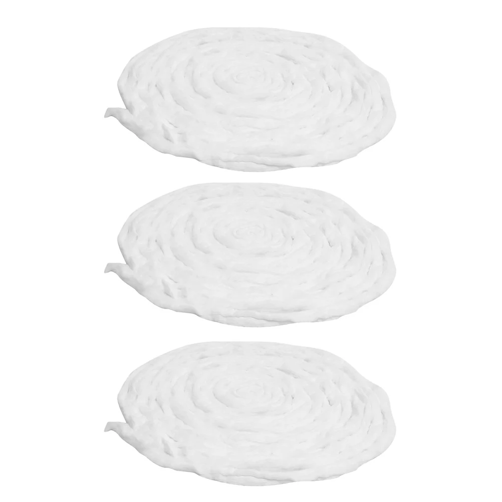 

3 Packs Perm Cotton Strips High Absorbency Soft Hairdressing Rolls Portable White for Salon Dyeing Cold Perming Beauty Coils