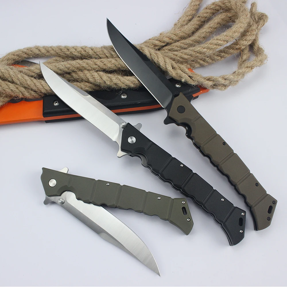 Cold Professional Military Hunting Survival Knives 8Cr13Mov Steel Outdoor Folding knife Tactical Defense Large Knifes EDC Tools