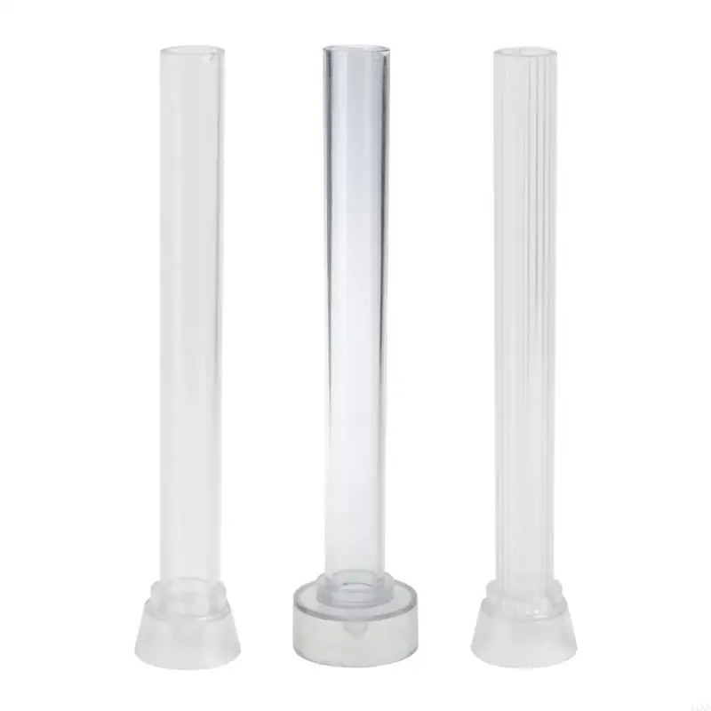 

41XB 26cm Long Pole Church Christmas Mold Large Cylinder Striped Plastic Mold DIY Craft Clay Making