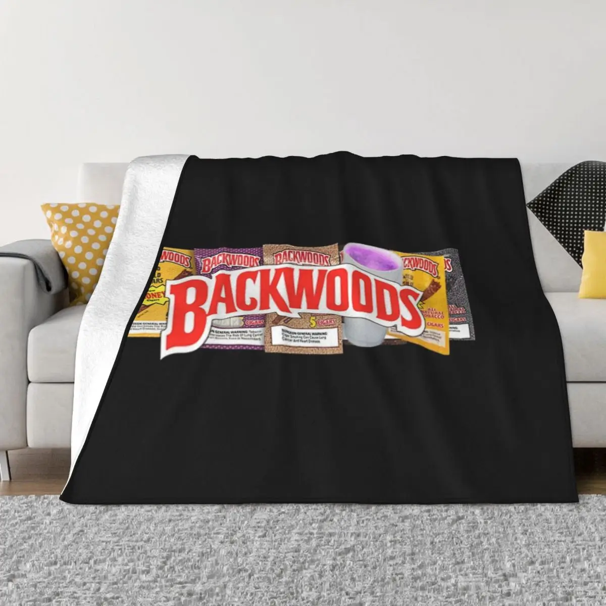 BACKWOODS Throw Blanket Large Blanket Flannels Blanket Thin Blankets