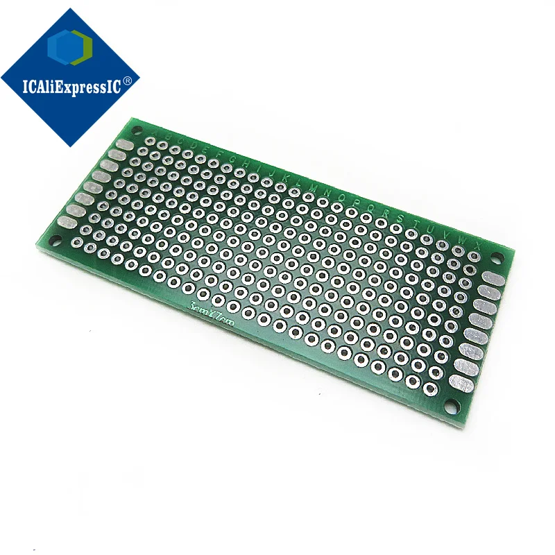 Protótipo de lado duplo PCB, Placa de circuito impresso universal, Protoboard para Arduino, Em estoque, 4x6, 5x7, 2x8, 7x9, 4pcs por lote