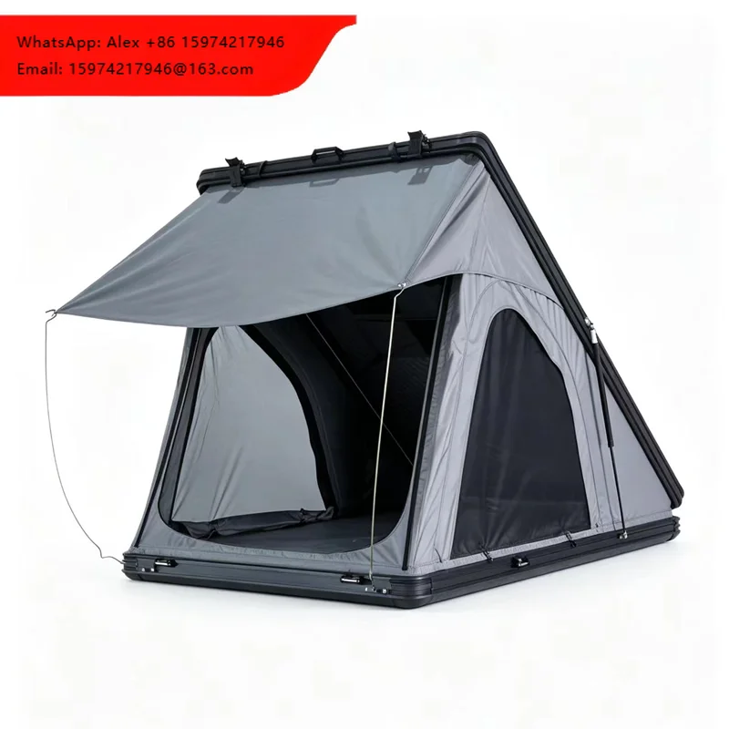 Hydraulic Hard Shell Roof Top Tent 2-Person 4-Season Waterproof Auto Pop-Up Car Camping Tent