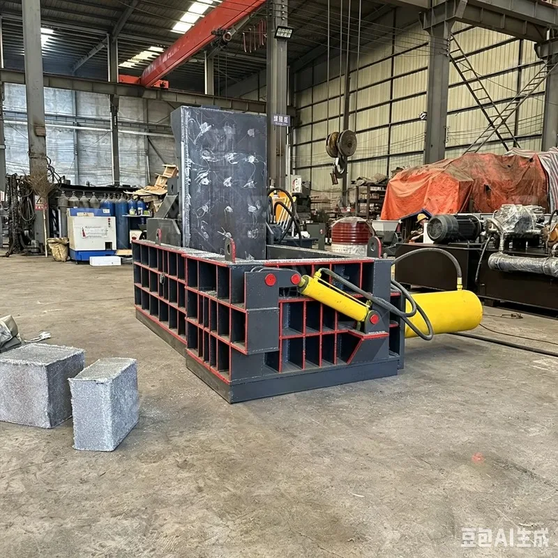 Customized Mobile Small Hydraulic Baler Machine For Aluminum Foil Paint Buckles Waste Plastic Scrap Compression Baling
