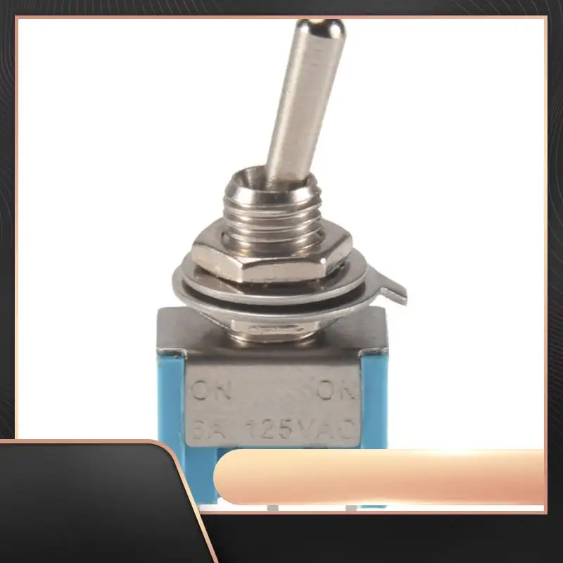 

10 шт. мини-тумблер SPDT, 3-контактный, 2-позиционный миниатюрный тумблер ВКЛ/ВКЛ, 6 А, 125 В переменного тока, тумблер MTS-102