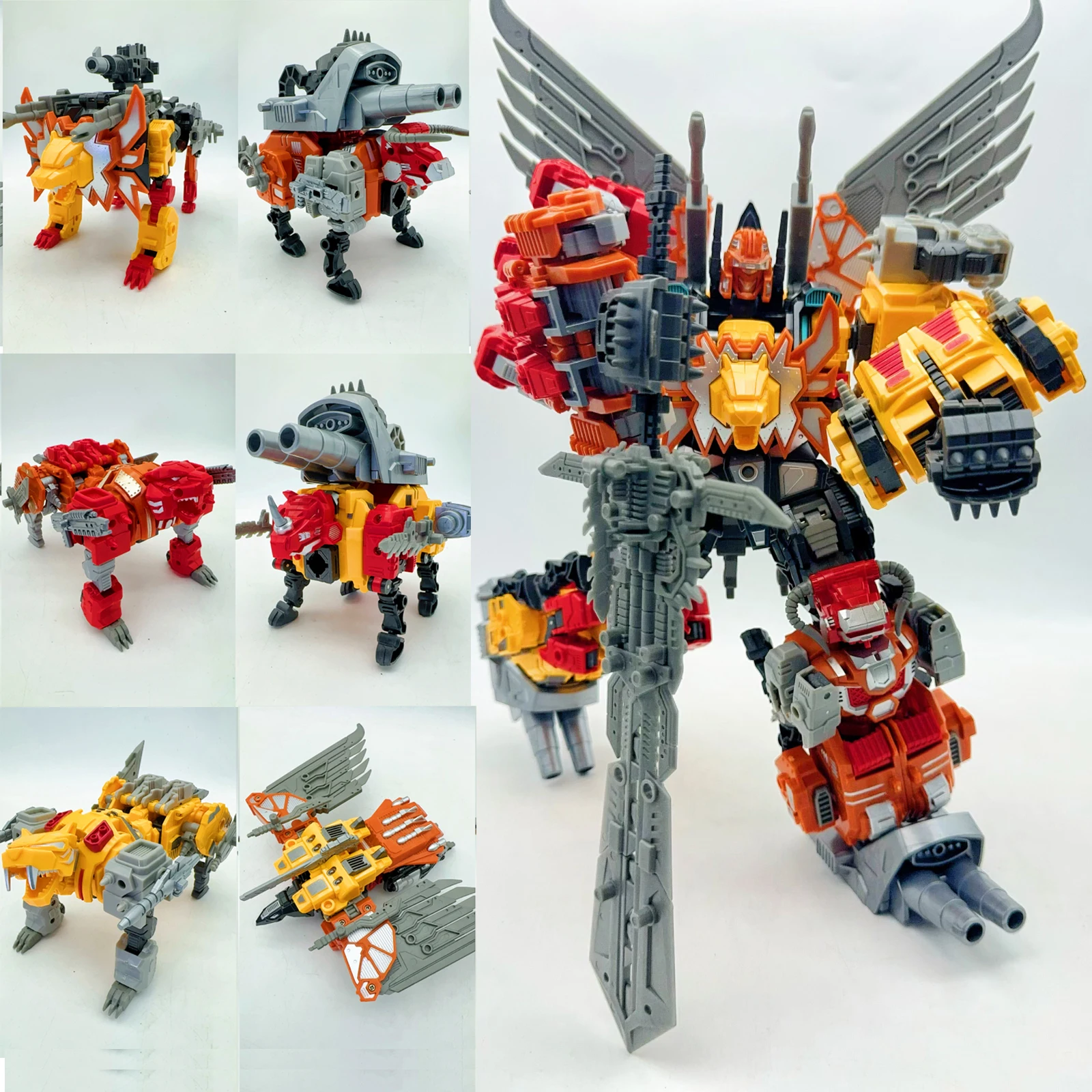 TENGYANG 30CM 6 IN 1 Predacons Transformation  5 IN 1 Predaking  Action Figure NO BOX