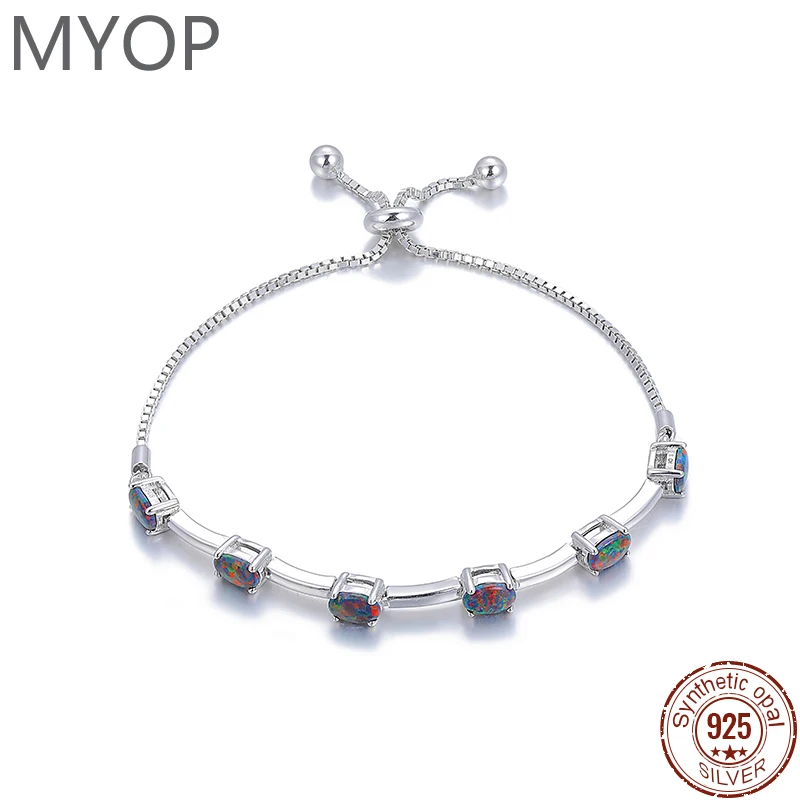 

XYOP 2025 Jewelry 925 Sterling Silver Court Opal Bracelet Women's Custom Wholesale Get Married