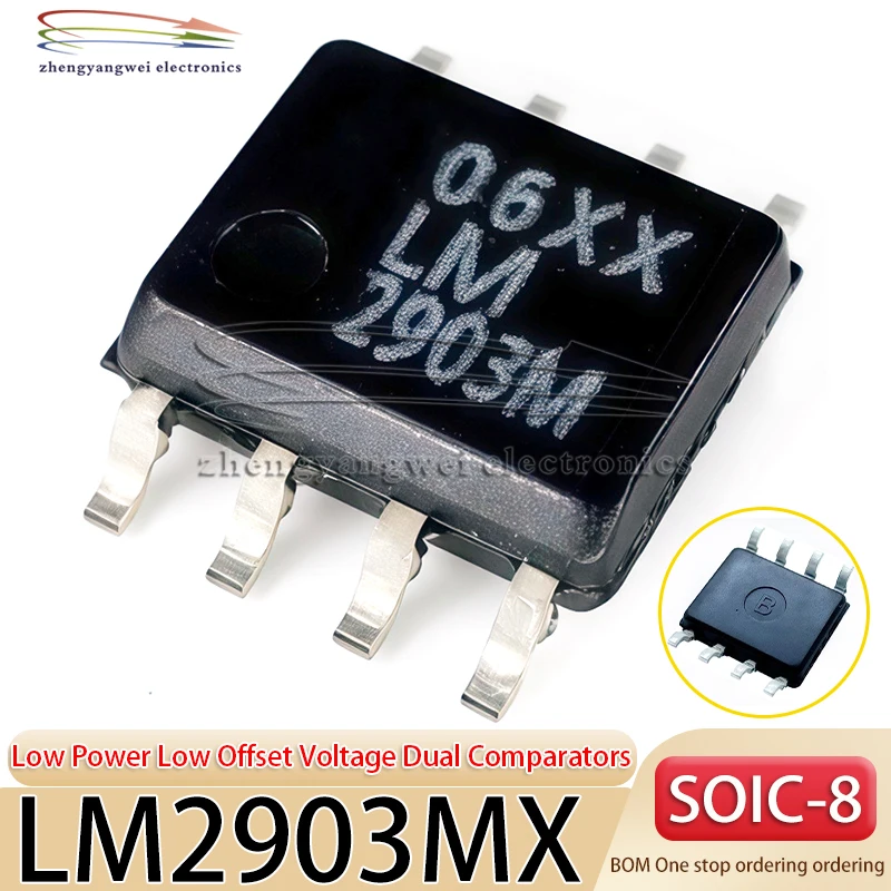 10PCS LM2903MX/NOPB LM2903M SOP8 Low Power Low Offset Voltage Dual Comparators Operational Amplifier
