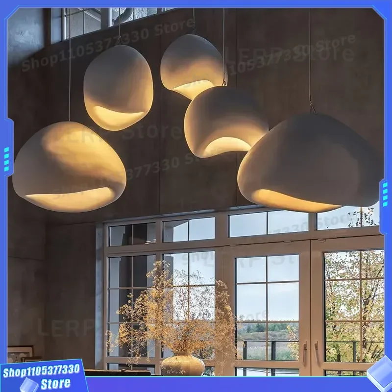 Japanese Wabi Sabi Chandelier for Living Room Dining Area Modern Minimalist Pendant Light Fixture for Hotel Bar Tea House