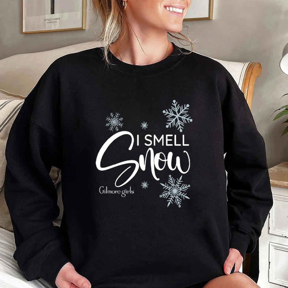 I Smell Snow Sweatshirt Gilmore Girl Shirt Lorelai Gilmore Sweater Lukes Diner Pullover Gilmore Girls Merch Unisex Sweatshirts