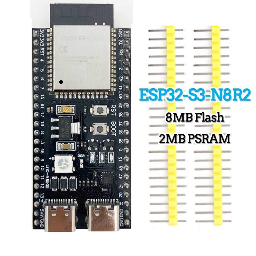 ESP32-S3 Wifi BT Modul Entwicklungsboard 44Pin Typ-C für Arduino IDE ESP32-S3-WROOM1 N16R8 N8R2 ESP32 S3 16 MB Flash 8 MB PSRAM