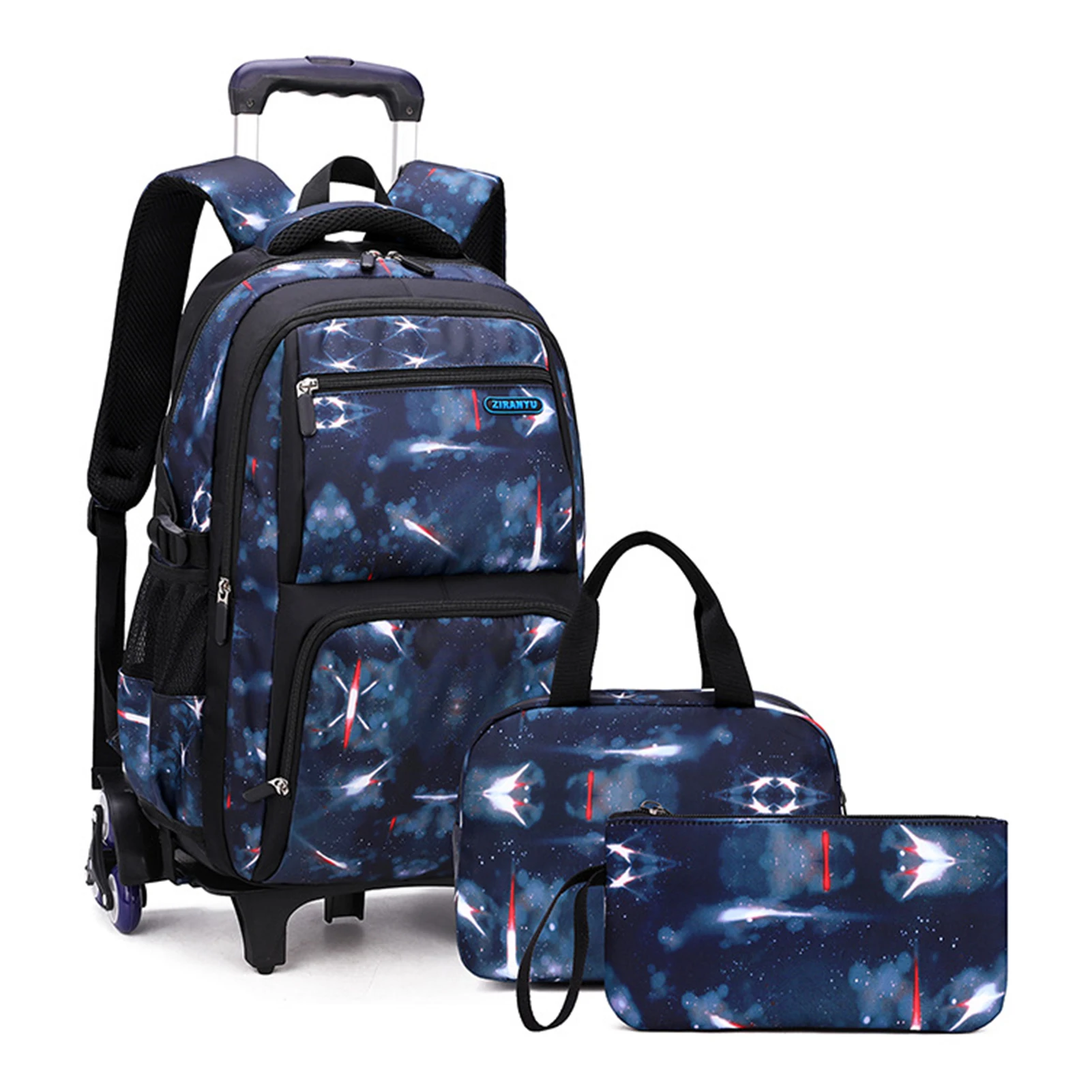 

Travel Trolley Bag Large Capacity Wheeled Bag For Men 10kg Carry-on Luggage Wheeled Backpack Unisex Outdoors Trip