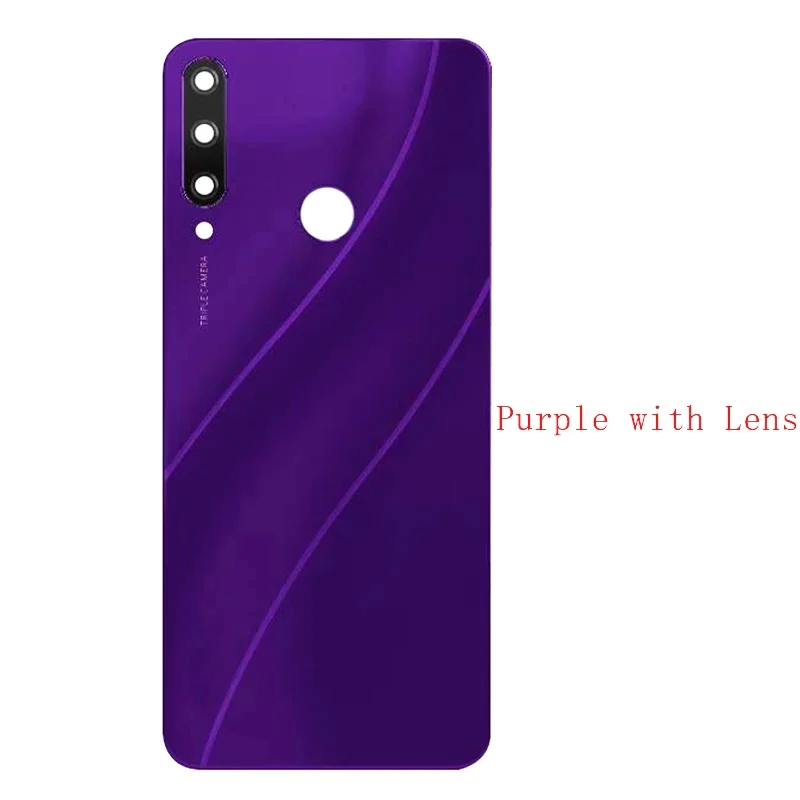 Original Huawei Y6P 2020 MED-LX9 MED-LX9N Back battery Cover Door Housing case Rear Glass Repair parts