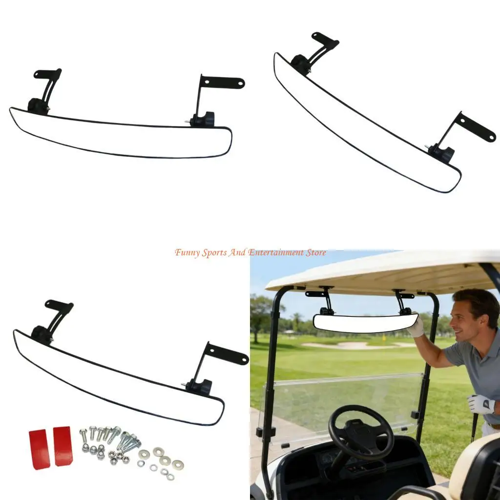 c4de-low-reflection-rear-view-mirror-for-golf-carts-including-wide-view-lens-and-quick-mount-system