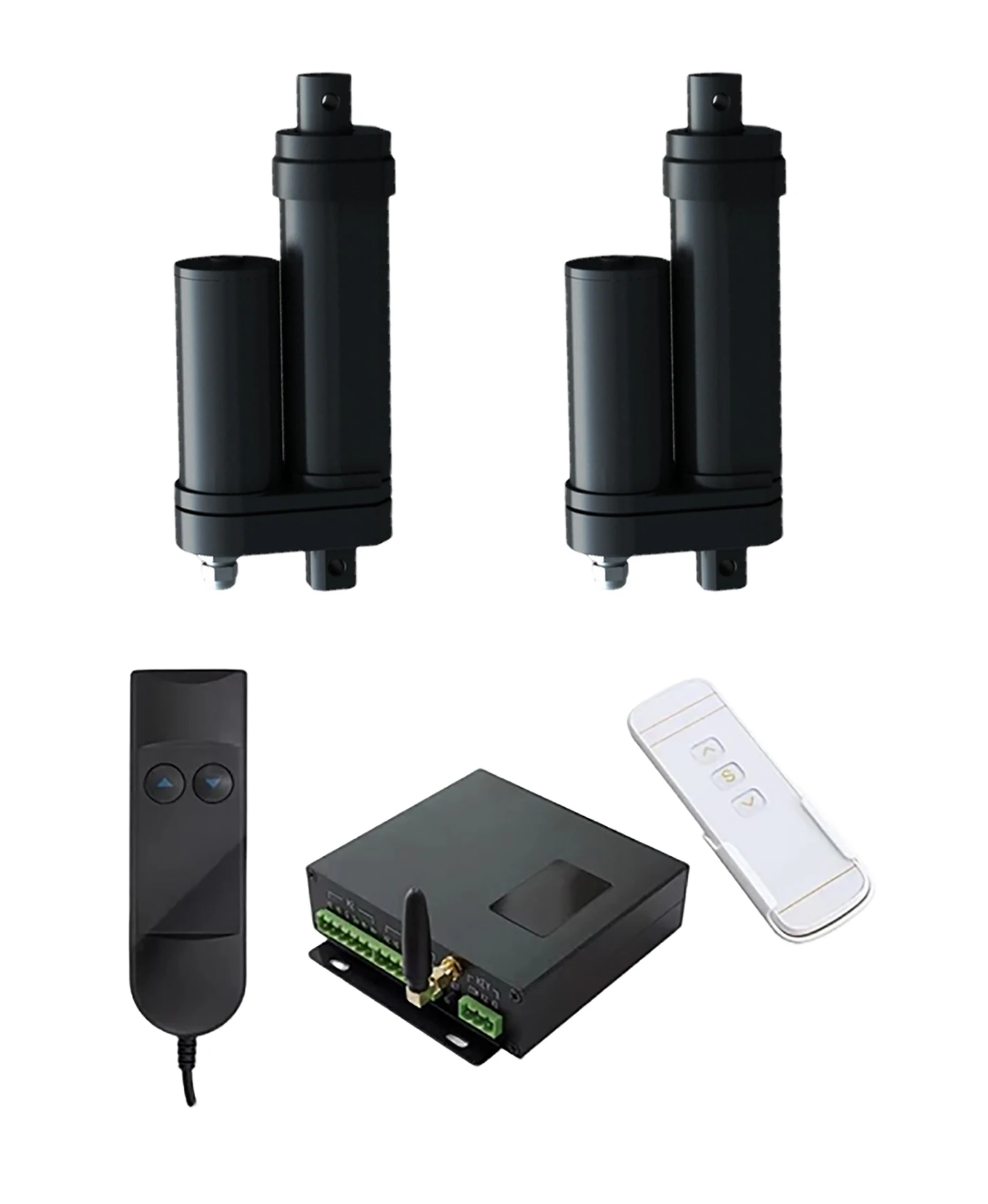 Atuador Linear Impermeável Sincronizado para Exterior, 2 Atuador Linear, IP68, 12V, 24V