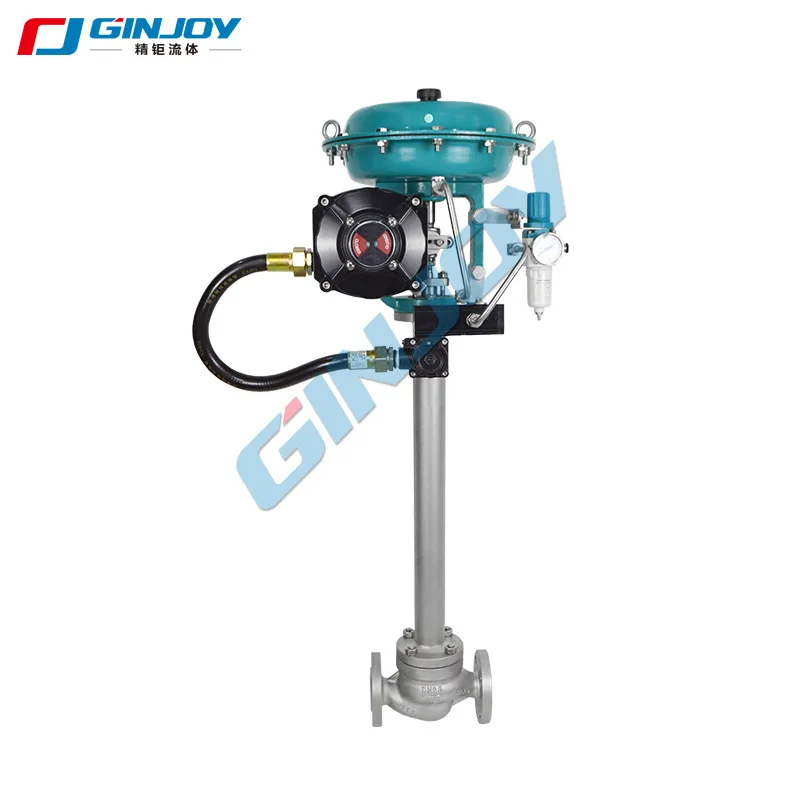 Pneumatic Low Temperature Shutoff Ball Valve Liquid Nitrogen Liquid Ammonia Valve Stainless Steel Explosion Proof Type