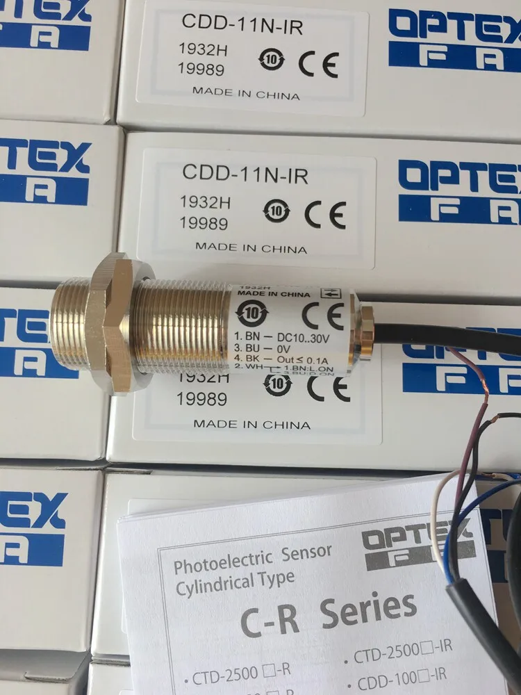 Brand New Original OPTEX Photoelectric Sensor CDD‑11N‑IR CDD‑40N‑IR CDD‑100N‑IR Diffuse Reflection Photoelectric Switch 12‑24VDC