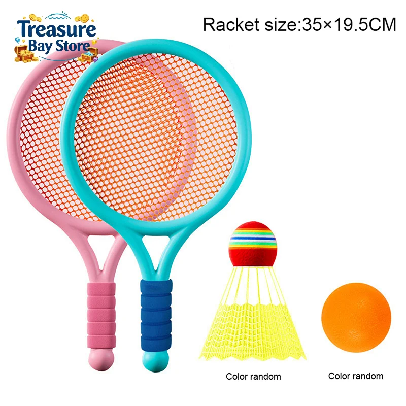 Badminton Video - Zestaw rakiet do badmintona dla dzieci,