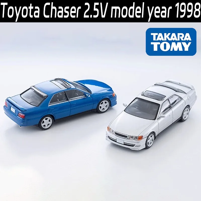 حقيقي في المخزون TAKARA TOMY TOMYTEC TLV 1/64 N224e تويوتا المطارد 2.5 فولت 1998 نموذج سبيكة موتور سيارة دييكاست نماذج سيارات لعب #1