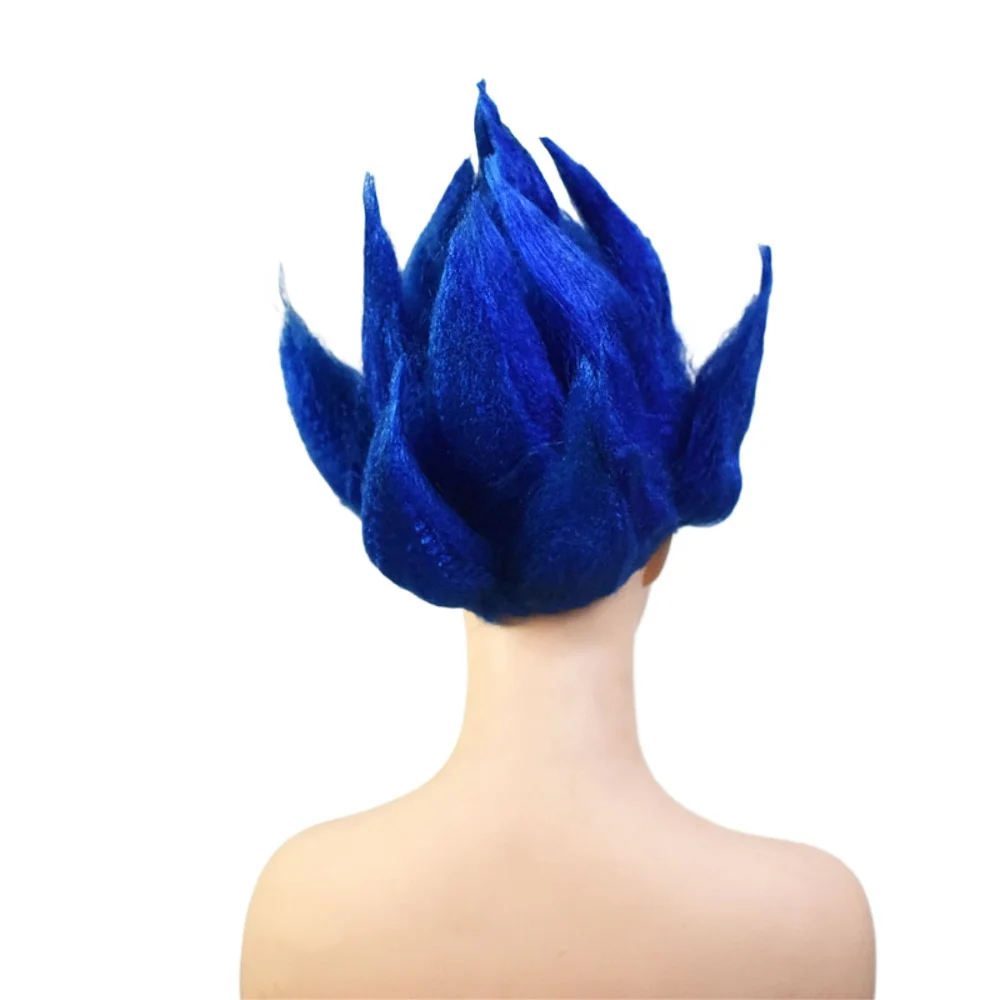 Blue Short Cosplay Wig Halloween Costume Party Wigs for Adults And Kids