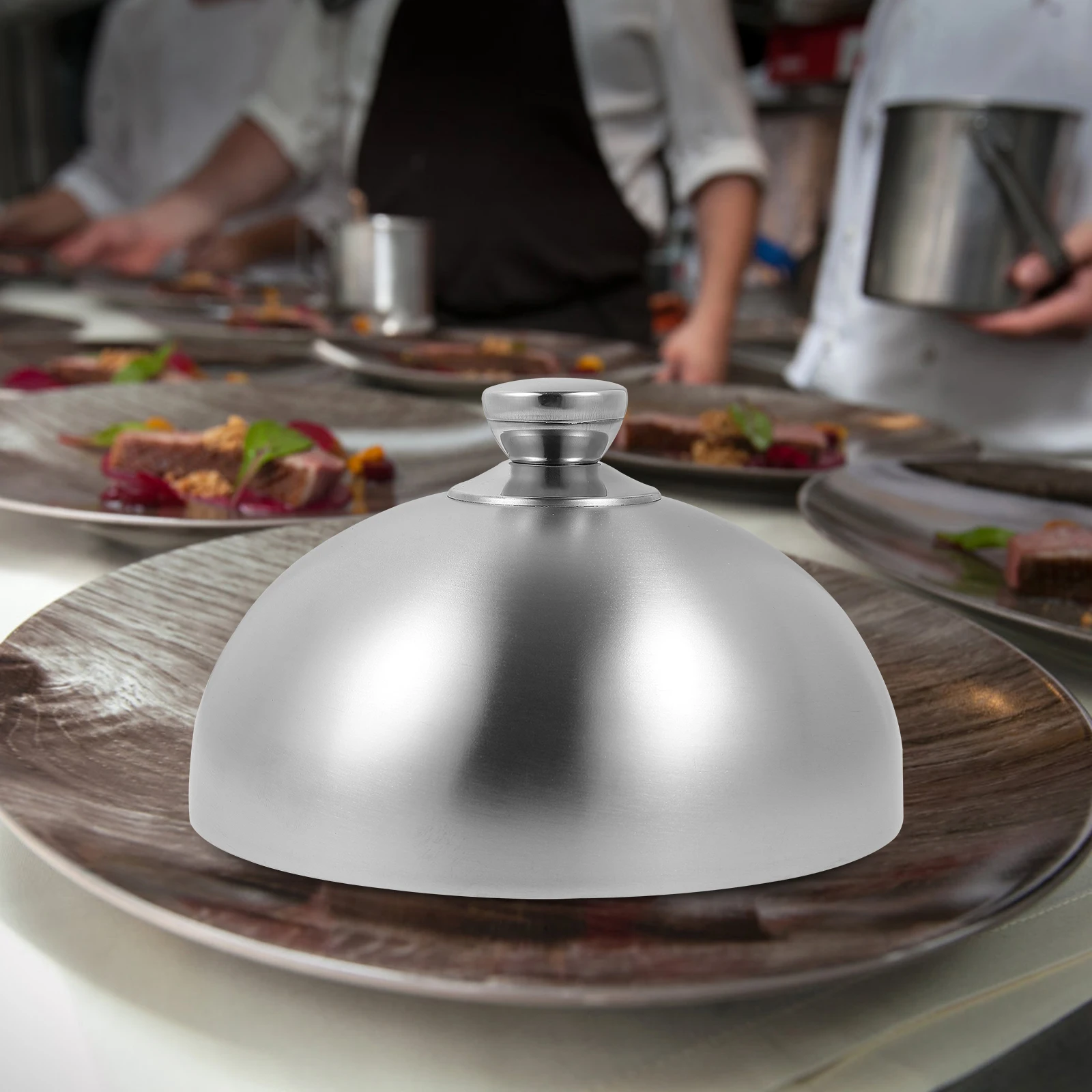 

Stainless Steel Food Dome Cover Heavy Duty Non-Rust Kitchen Gadget For Cooking Steak Cheese Vegetables Anti Oil Splashing