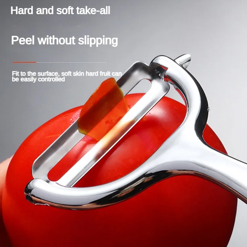 1Stainless Steel Plastic Handle Peeler Potato Fruit Vegetable Beam Knife Peeling Tool Multifunctional Tools for Cutting Fruit