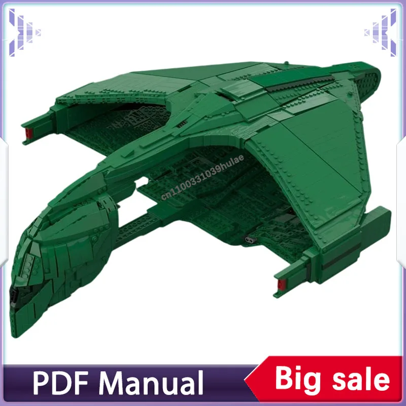 

Набор строительных блоков D'Deridex Class (Romulan Warbird) из 4151 детали, модель космического корабля для взрослых, конструктор MOC, рождественский подарок.