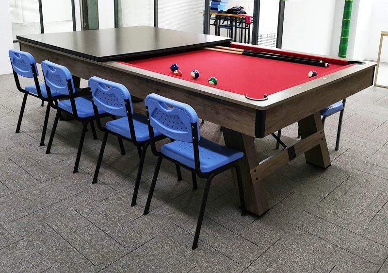 

Gold SellerIndoor Simple Standard 7ft 8ft 9ft Multi-functional 3 in 1 Dining Pool Table for Sale
