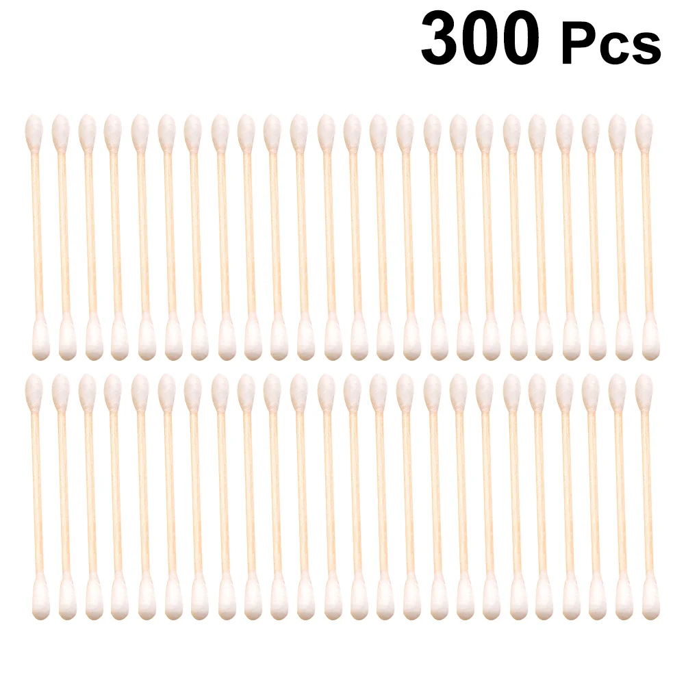 

300 PCS Cotton Stick Swabs Double Heads Buds Applicator Makeup Remover