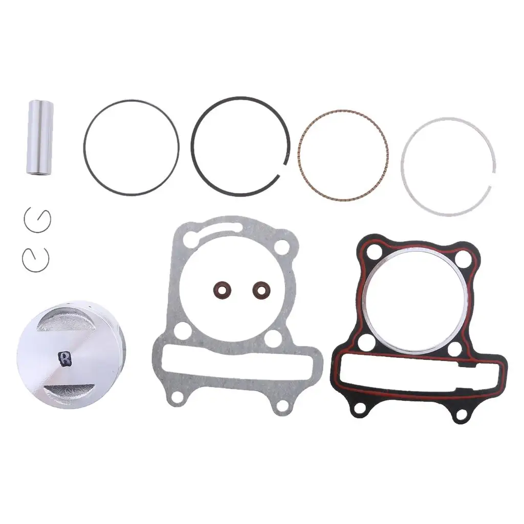 

Cylinder Piston Rings Gaskets Seals Pin Kit Fits GY6 150cc Motorcycle Bike