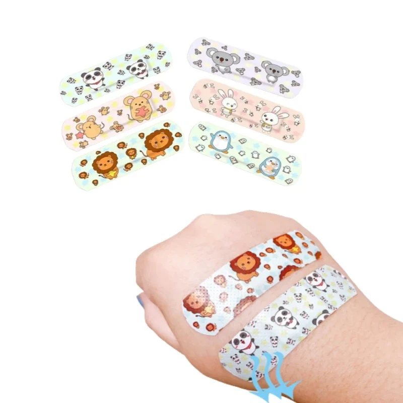 120pcs/lot Cute Cartoon Children Band Aid Waterproof Breathable Adhesive Bandages First Aid Emergency Stickers for Kids