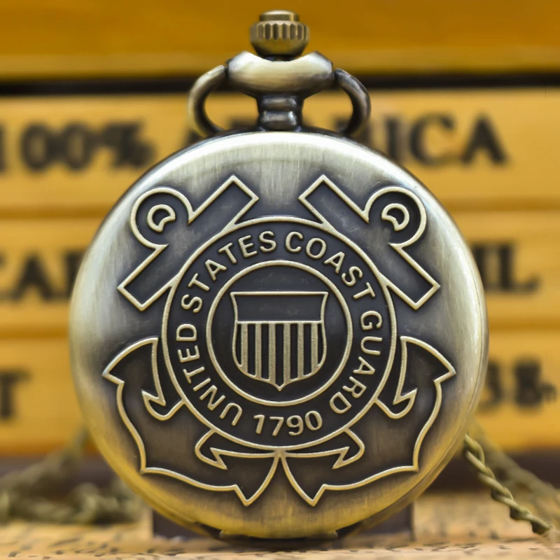 Новые винтажные бронзовые карманные часы с ожерельем и логотипом унисекс, модные кварцевые часы с арабскими цифрами, коллекция подарков