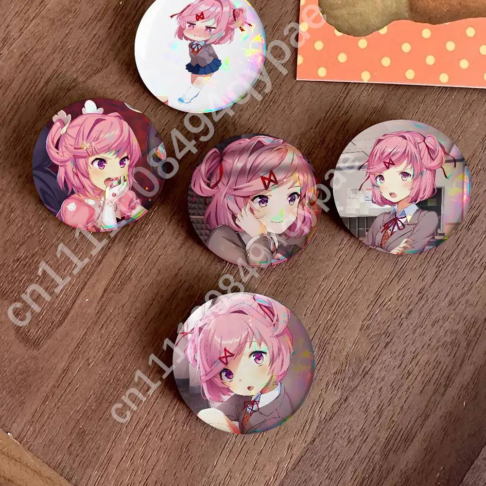 N-Natsuki D-Doki DDLC Button Pin Badges Decoration Gifts Merch Party Supplies Button for Accessories