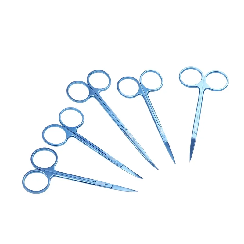 

Титановые ножницы для глаз, прямые изогнутые ножницы, ножницы для энуклеатона, офтальмологические инструменты