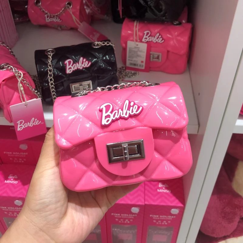 

MINISO Mingchuang Youpin Barbie series jelly bag small girl heart mini chain small satchel