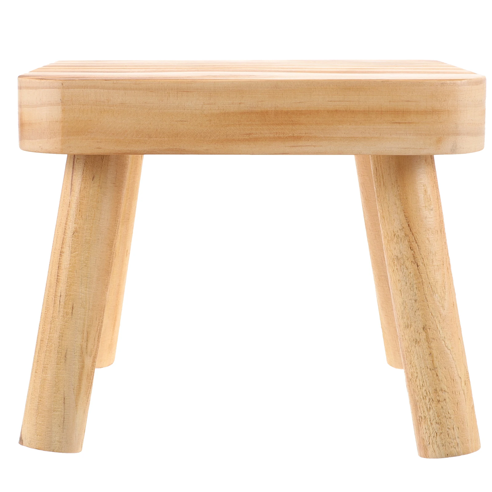 

Portable Small Stool Wood Chair Step Footstool Solid Garden Adults Fishing Bath Kitchen Bedroom Office Garage Lightweight Sturdy