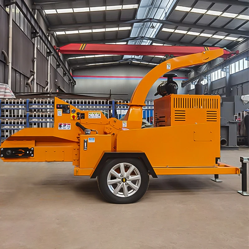 Thickened Body Wood Shredder Anti-Wear Drum Chipper Customized Surface Treatment for Harsh Outdoor Working Environment