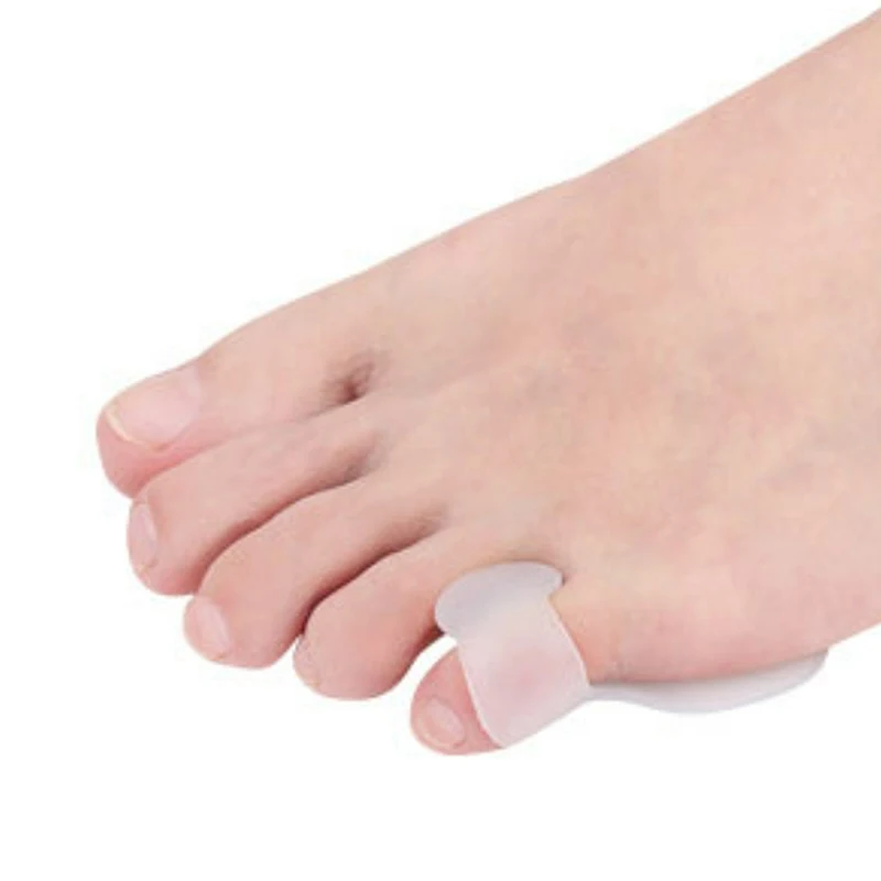 1 par de protectores ortopédicos para dedos del pie, separador interfalangeal, herramientas para el cuidado de los pies