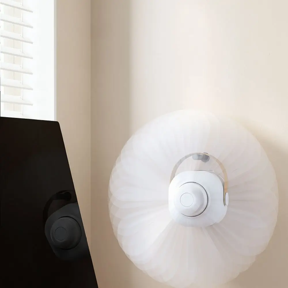 USB Rechargeable Mini Hanging Fan Portable Cooling Cooler For Dorm Room Student Bed Tent Outdoor Travel Silent Air Fan