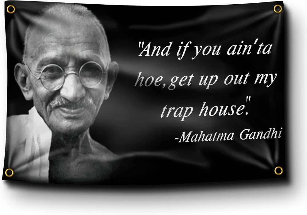 DIY Flag-Gandhi Quote 