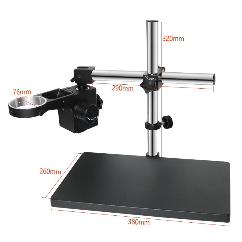 Inner diameter 76mm focusing bracket Binocular trinocular stereo microscope Adjustable 360-degree rotating