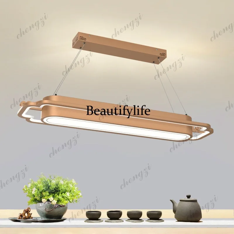 New Chinese restaurant chandelier Modern living room lamp Bar counter lamp Personality creative study Zen tea room lamp