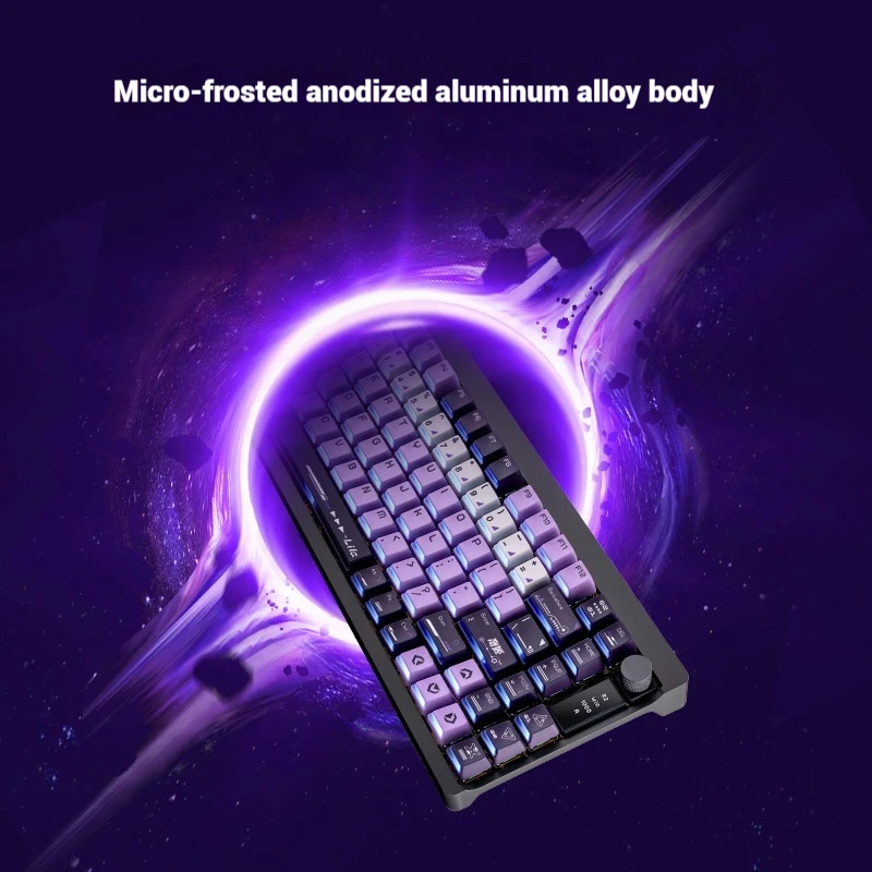 لوحة مفاتيح مغناطيسية ملونة StarChase 87 RGB للألعاب قابلة للتخصيص لوحة مفاتيح كاملة قابلة للتبديل السريع بتحكم رقمي بالكمبيوتر 8000 هرتز ميكانيكية