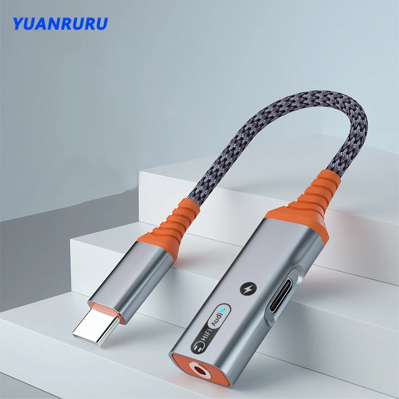 

Аудиоадаптер 2 в 1 с USB C на штекер 3,5 мм, зарядный кабель Aux Type-C, 65 Вт, быстрая зарядка для Ipad, Xiaomi, Samsung, S20, Huawei