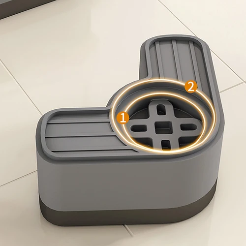 Imagen 2 del producto Almohadillas antivibración antideslizantes, silenciosas, universales, soporte para refrigerador, amortiguadores, soporte para lavadora y secadora, 4 Uds.