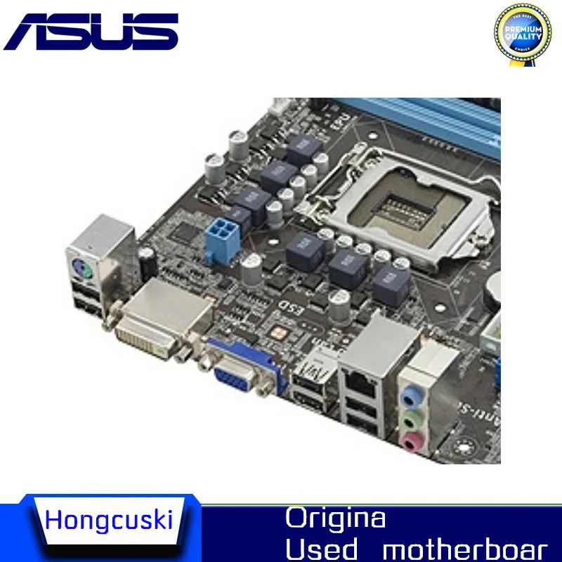 Imagem -04 - Placa-mãe Usada Original do Desktop para Asus Mainboard P8h61-m le R2.0 Lga1155 Soquete H61 Lga 1155 i3 i5 i7 Ddr3 Uatx Uefi Bios