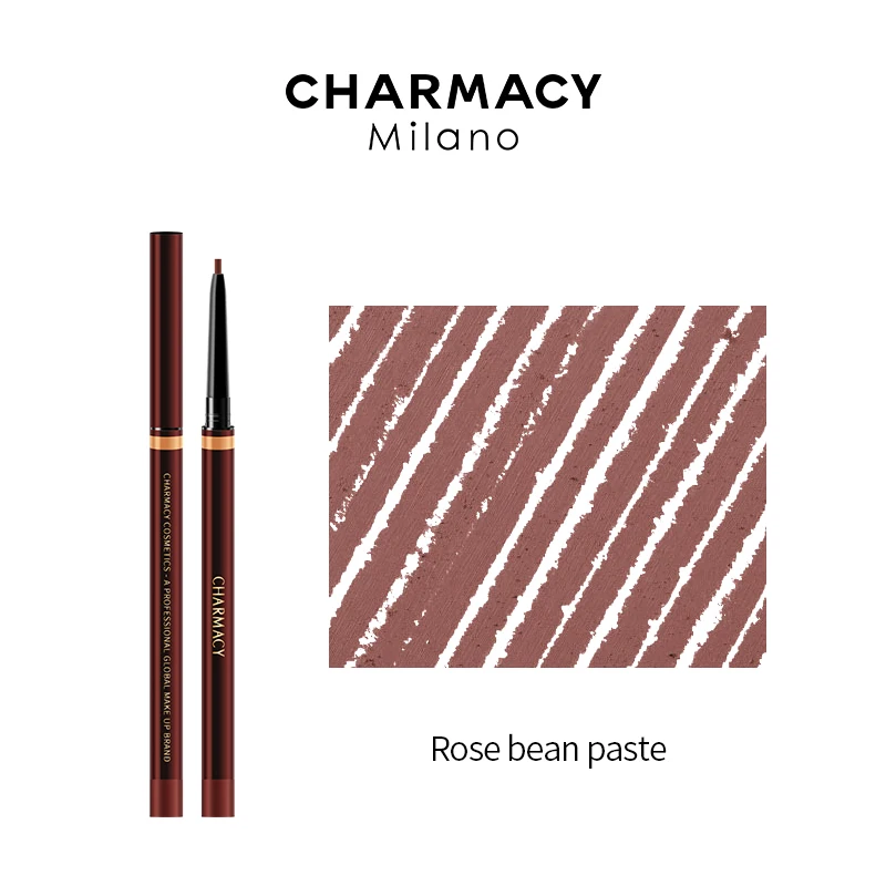 CHARMACY Easy to Wear Lip Liner Long-lasting Smooth Waterproof Nude Matte Lip Liner Pencil Makeup Professional Lipstick Cosmetic